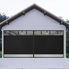 Privacy Garage Door Screen Blackout 2 Car Garage-16x7FT Magnetic Garage Screen