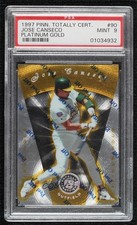 1997 Pinnacle Totally Certified Platinum Gold 4/30 Jose Canseco PSA 9 MINT tw0