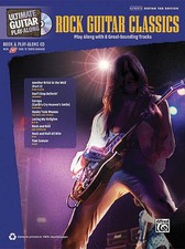 Rock Guitar Classics Ultimate Play-Along Tab Sheet Music 8 Songs Book CD