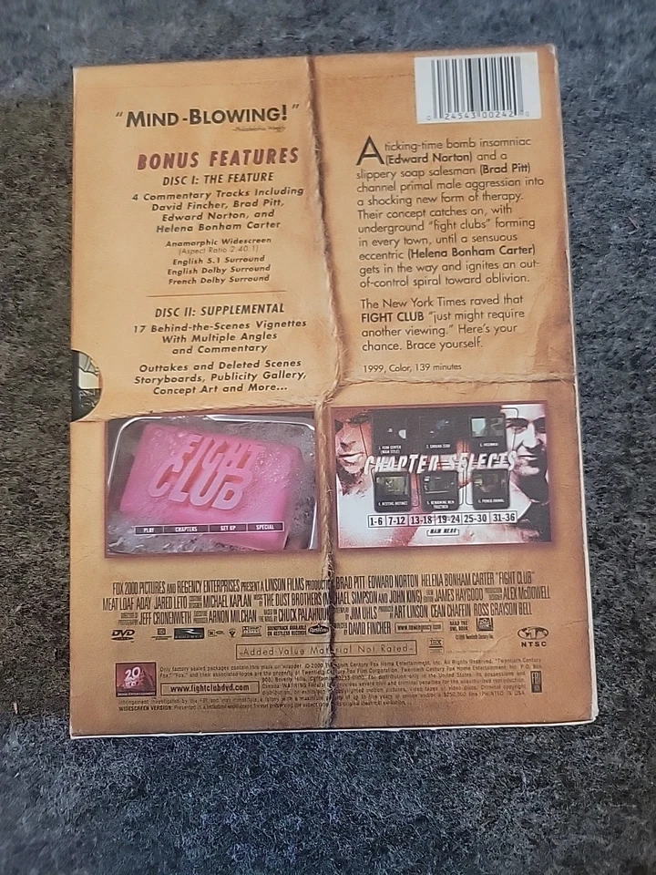 Fight Club DVD 2 Disc Special Edition with Special Cover Slip Sleeve - Image 2 of 4
