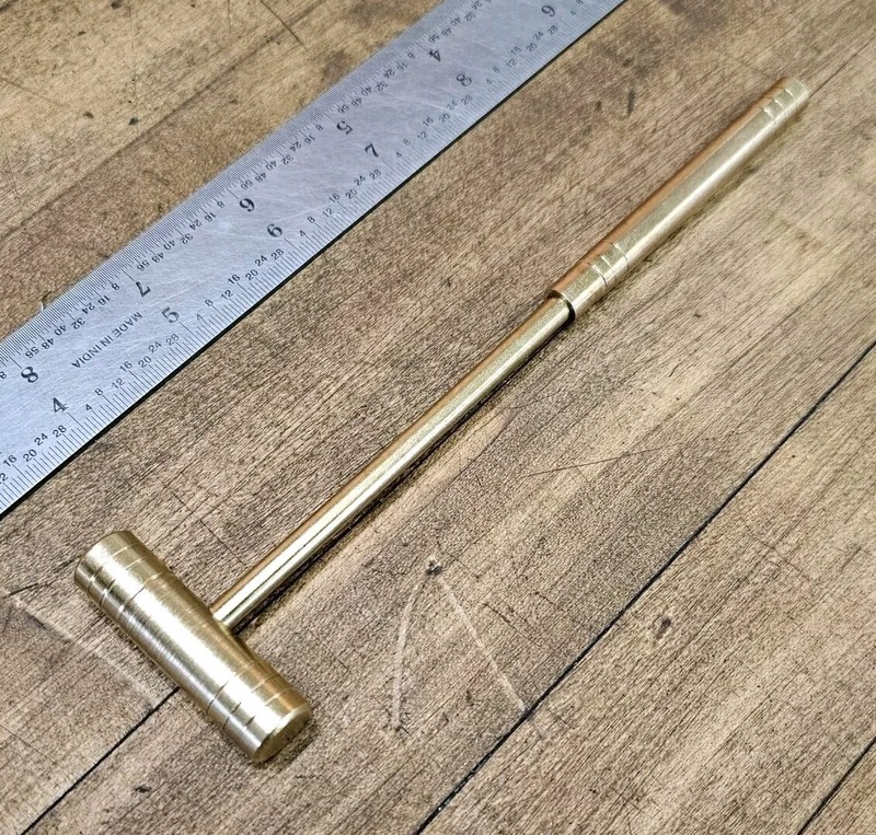 SOLID BRASS HAMMER Jewelers Watchmakers Tools Vintage Hammer   2oz ☆US
