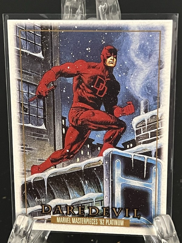 DAREDEVIL        2024 Marvel Masterpieces '92 Platinum     #12        LEATHER