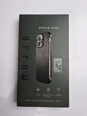 Mujjo Shield Case for iPhone 16 Pro Max   Black