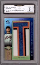 JOE SMITH 2007 SP Authentic By The Letter #160 Rookie RC Autograph Auto #1/5 T