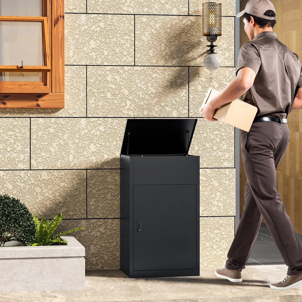 Secure Parcel Drop Box-Extra Large, Weatherproof Steel with Code Lock Easy Setup - Image 2 of 4