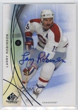2024-25 Upper Deck SP Game Used Legends Blue Auto Larry Robinson #180 Auto HOF