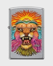 Sharp Rick Rietveld Colorful Lion Zippo Lighter