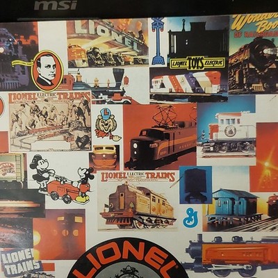 Lionel O Gauge 1:48 Scale Analog AC Collage Artwork Model Railroad Decor