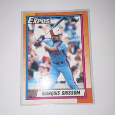 1990 Topps Base Set #714 Marquis Grissom Montreal Expos Baseball Card