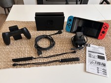 Nintendo Switch Switch V2 Console - Neon Blue/Neon Red with all accessories