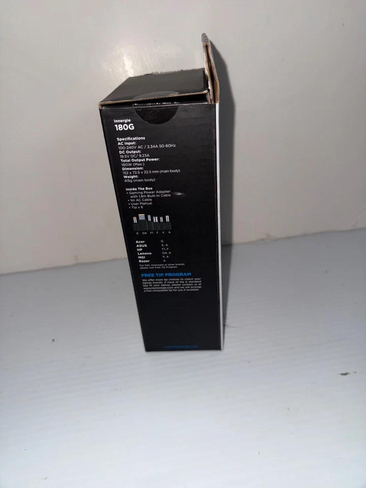 T18 (180G) 180W 150W 通用游戏笔记本电脑充电器 电源适配器 适用于宏碁 A... — 第 2/4 张图片