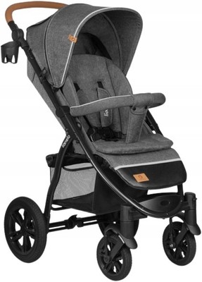 LIONELO ANNET TOUR BUGGY GROßE RÄDER XXL VERDECK UPF50+ GREY STONE