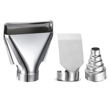 3pcs Heat Gun Nozzles Kit 40/36/37mm Stainless Steel Heat Resisting Accessory