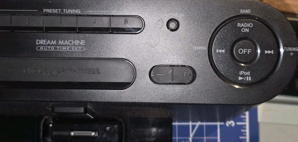 Vintage ~ Sony Dream ~ Machine ICF-CS10iP iPod iPhone 30 pin Dock AM/FM, Black - Image 4 of 4