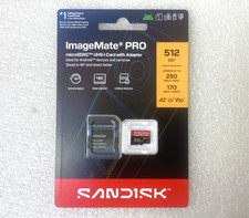 SanDisk 512GB ImageMate Pro microSDXC UHS-1 Memory Card SDSQXBD-512G-AW6KA NEW