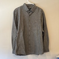 Rodd & Gunn Men's Long Sleeve Cotton, Grey, Size Medium Original Fit Button Down