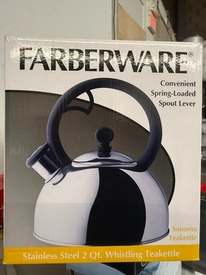 Farberware Teakettles Stainless Steel  Whistling Tea Kettle,