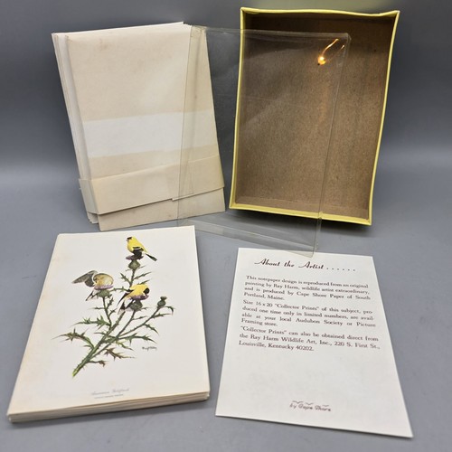 Complete Set of 10, Goldfinch Notes by Ray Harm Cape Shore Paper, Maine NOS - Picture 1 of 9