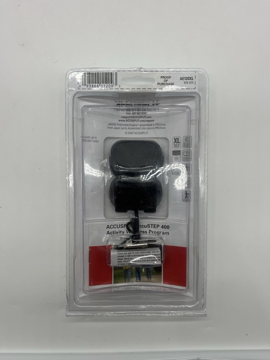 【中古】ACCUSPLIT AE120XL Certified Accurate Pedometer, Steps & Activity Timer Accusplit Eagle Pedometer AE120XL Activity Wellness Healthy