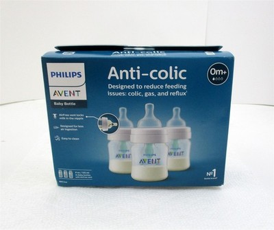 Avent Philips 3pk Anti-Colic Baby Bottle With AirFree Vent - Clear - 4oz