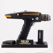 Star Trek Discovery Type 2 - Black - Phaser  3D Printed Prop w/ Moving Trigger