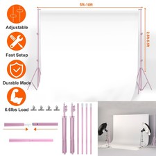 6.5x10ft Adjustable Photo Video Studio Backdrop Photography Background Stand US