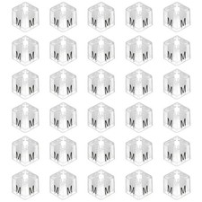 Clothes Hanger Marker M Size Tag Fit 0.24 Inch Square 100 Pcs