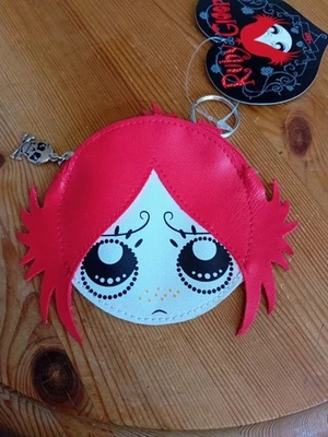 Ruby Gloom Geldbörse Schlüsseltasche neu unbenutzt rot weiss - Bild 1 von 4
