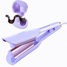 JINDIN Double Barrel Curling Iron Hair Curler, 1.25 Inch 32mm Hair Waver, 2