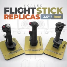 Miniature Flight Stick Replicas - Various Aircraft - for Aviation Geek Collector