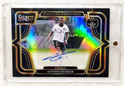 Panini 2025-26 Select RT FIFA WC 2026 Pitchside Sig Rüdiger Auto 1/1