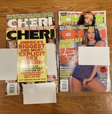 LOT of 4 Cheri Men's Magazine including 25th and 26th Anniversary Editions