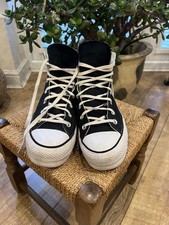 Converse Black Platform Lift High Top 7.5