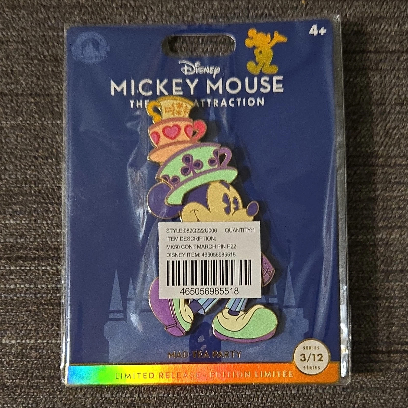 Disney Mickey Mouse Mad Tea Party Limited Release Pin Walt Disney World