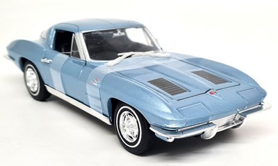 Nex 1/24 Chevrolet Corvette C2 Stingray metallic blue 63 Diecast scale Modellauto