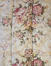 Ralph Lauren Guinevere Aragon Full Queen Comforter Medieval Floral Cotton Sateen