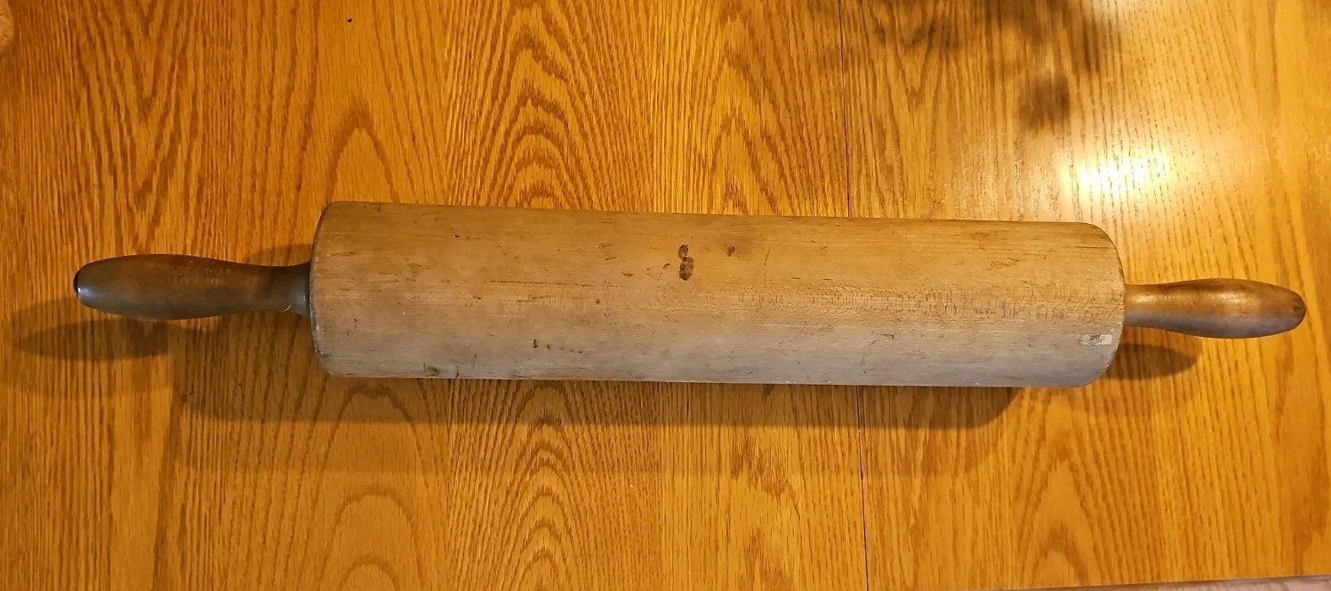 Vintage Wooden Rolling Pin Extra Large 25" Long 3" Diameter