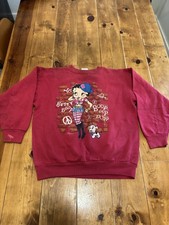 Vintage 90s Betty Boop "Boop Oop a Doop" Peace Sign Tultex Sweatshirt Men's XL