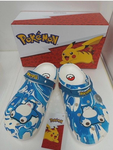 Crocs Pokémon Snorlax Classic Clogs Boys Size C13 New With Box Glow In The Dark