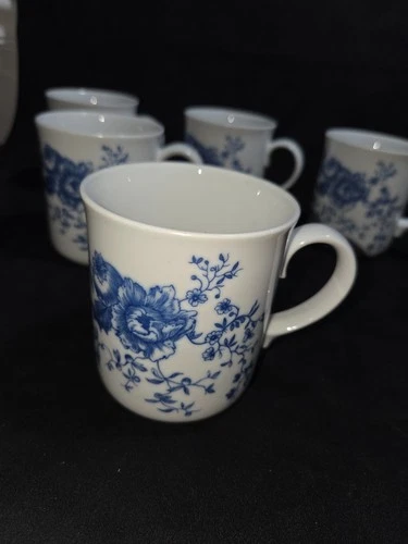 Royal Worcester Rhapsody Coffee Cups Mugs