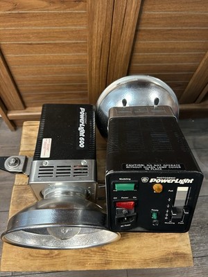 Photogenic PowerLight 600 2 Lot  600W Monolight Flash PL06A Read