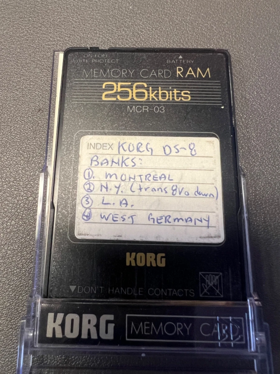 KORG MCR-03 256kb RAM Card メモリーカード 希少品 KORG MCR-03