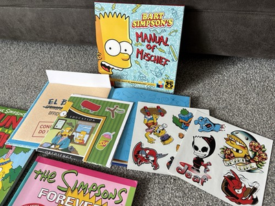 #ad The Simpsons Book Bundle Stickers Extras GBP 6.50