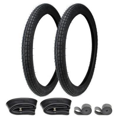 Tyre Tube Rim Tape Set 2,25 x 19 inch for Simson SR2 SR 2 E 2 1/4 x 19''