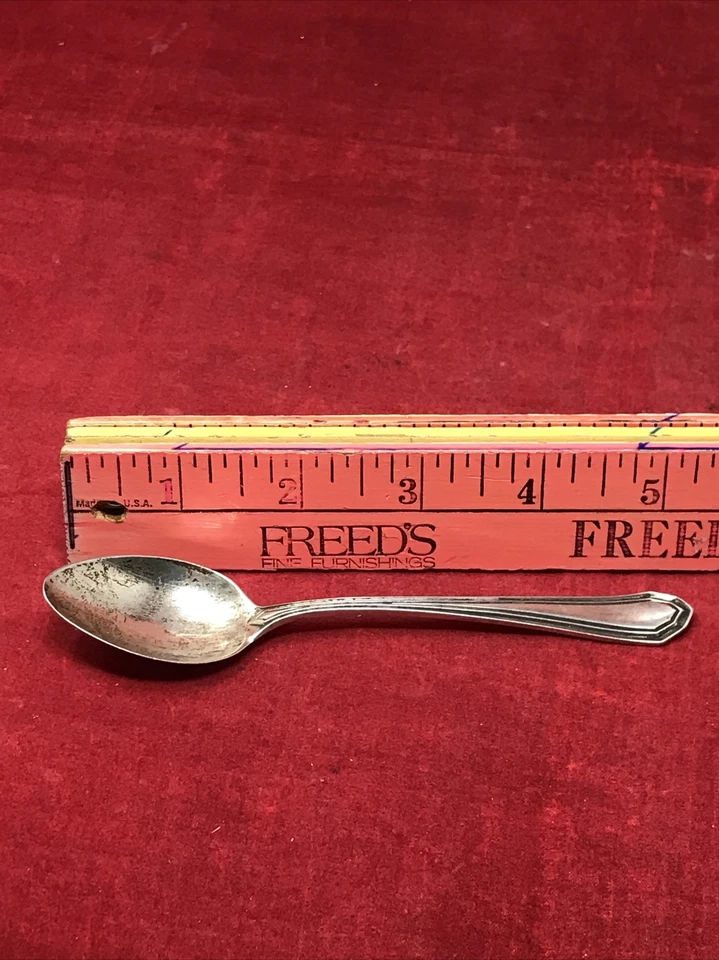 Antiguo Mt. Cuchara de plata Vernon Company Silversmiths 5-1/2" (fecha de 1913-1923) Foto 3 de 4