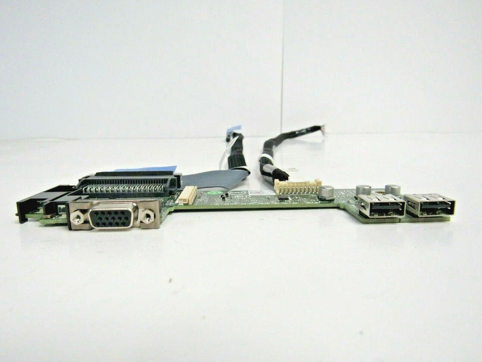 Dell 64TC3 PowerEdge R420 Front Control Panel Board 2xUSB VGA w/ Cables     27-4 - Image 2 of 4