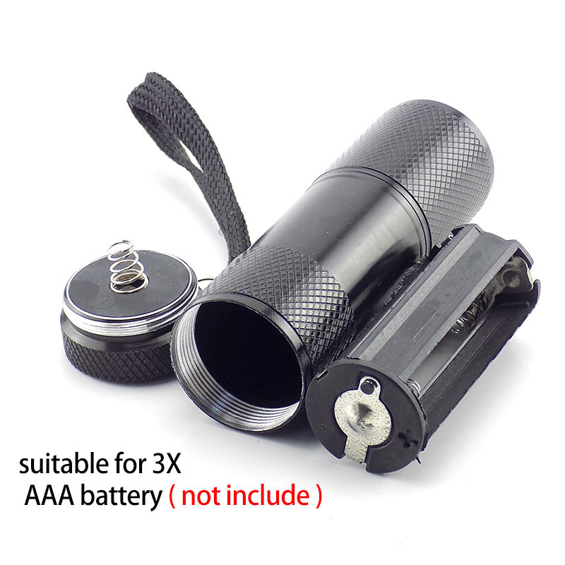3.5 Inch Mini Flashlight - 500 Lumen AAA Battery Pen Light With Clip
