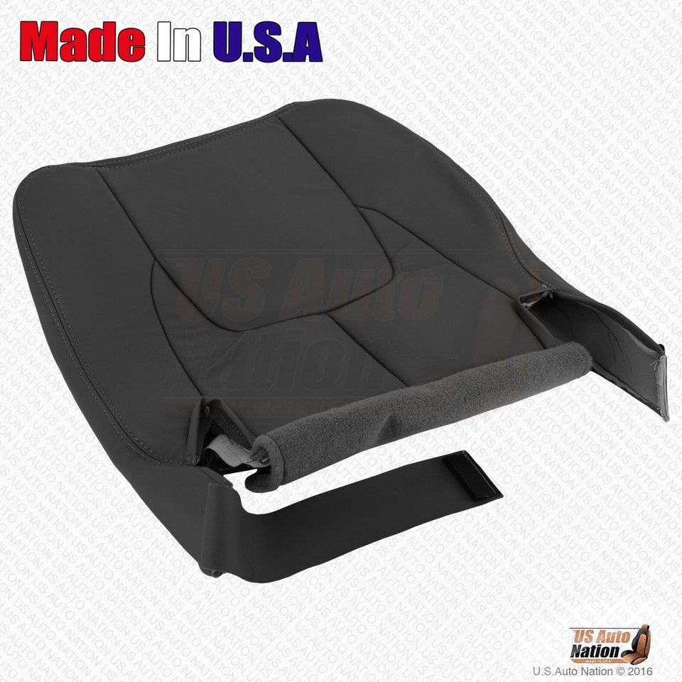 Realray Leather Driver Bottom Seat Cover For 2010-2012 Dodge Ram 1500-5500 Laramie – Heated & Power Seat Compatible (Perforated Insert)