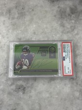 2020 Panini Elements Devin Duvernay Neon Metal RC Rookie Auto 04/10 Ravens PSA