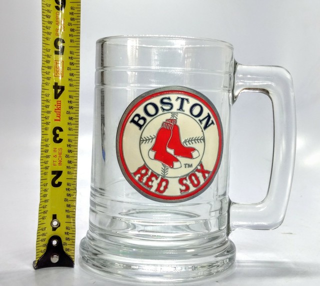 Vintage MLB Boston Red Sox Beer Glass With the name Grant engraved on